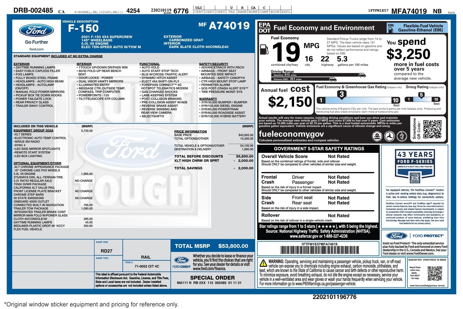 1FTFW1E57MFA74019