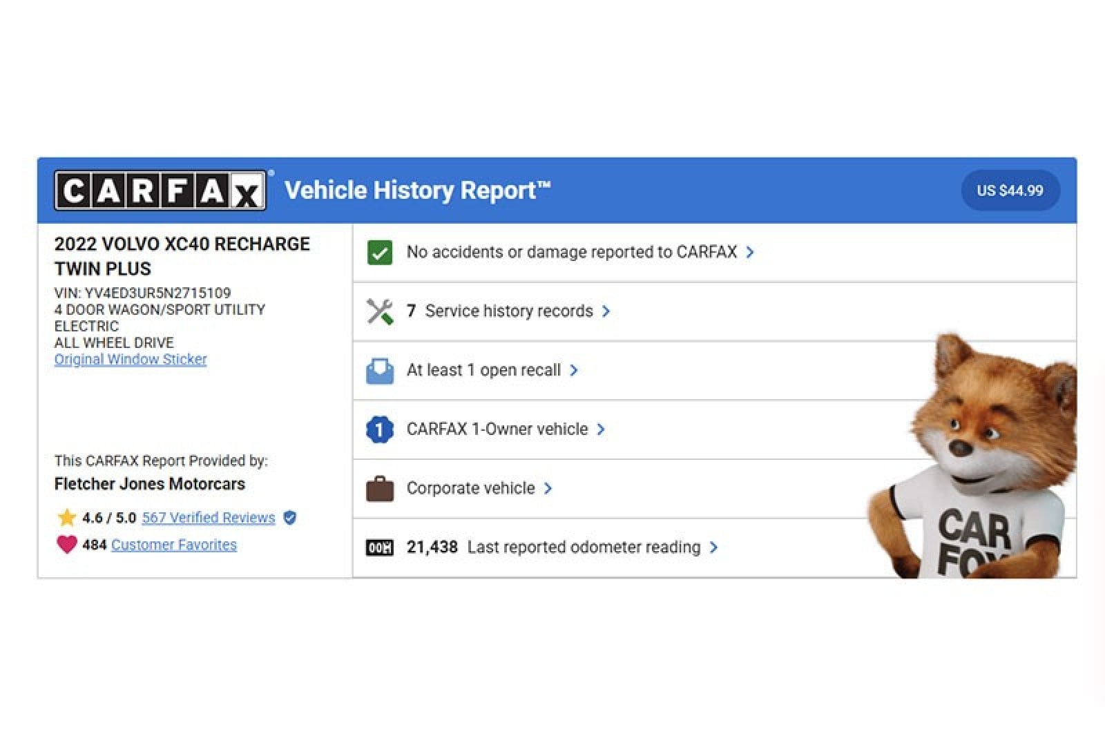 Used 2022 Volvo XC40 Plus with VIN YV4ED3UR5N2715109 for sale in Costa Mesa, CA