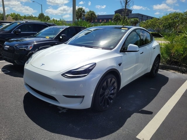 Used 2022 Tesla Model Y Performance with VIN 7SAYGDEF2NF455950 for sale in Kansas City