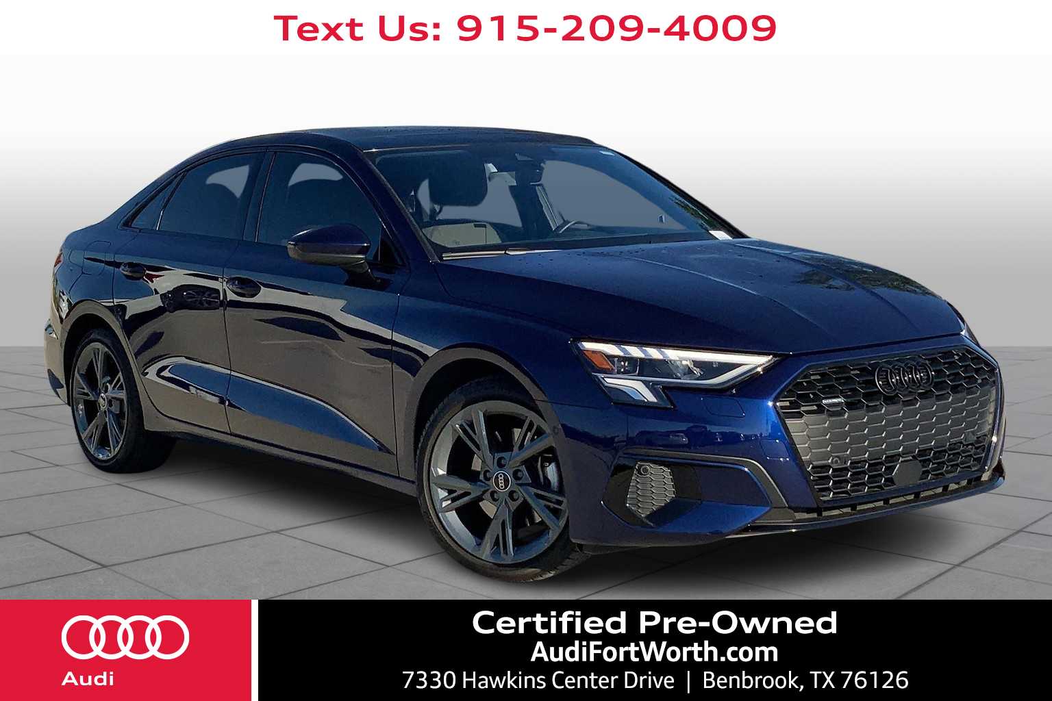 Used 2024 Audi A3 Sedan Premium Plus with VIN WAUHUDGY1RA086675 for sale in Benbrook, TX
