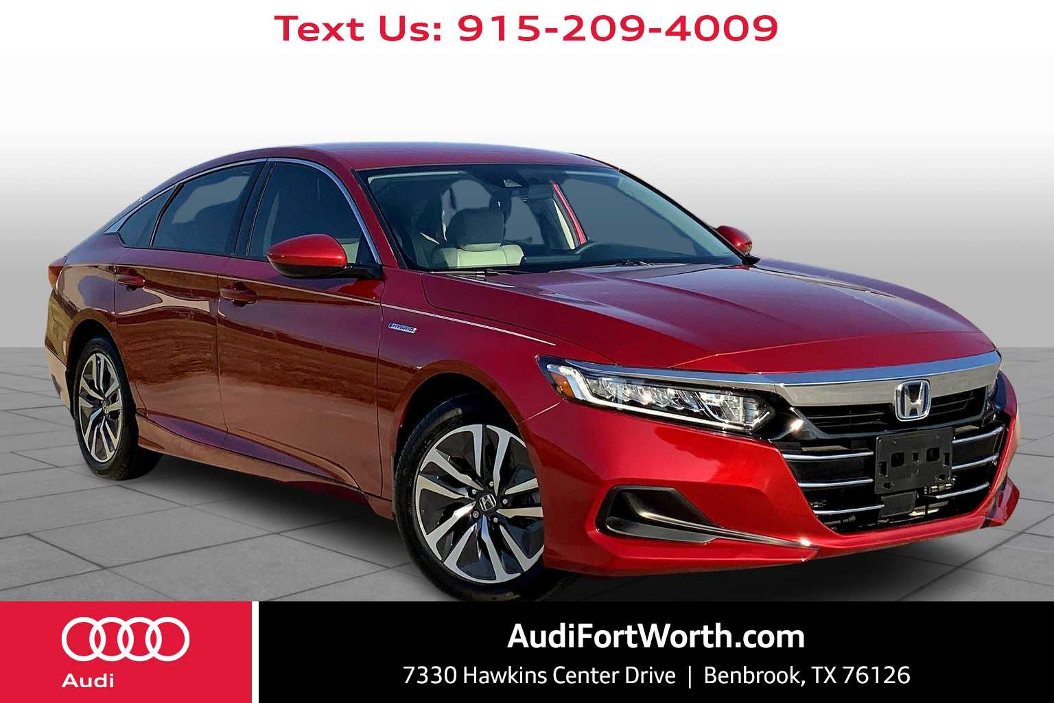 Used 2021 Honda Accord Hybrid with VIN 1HGCV3F19MA009605 for sale in Benbrook, TX