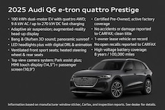 2025 Audi Q6 e-tron Prestige SUV