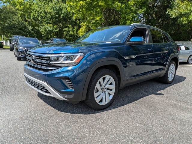 Used 2021 Volkswagen Atlas Cross Sport SE w/Tech with VIN 1V2WC2CA7MC228369 for sale in Gainesville, FL