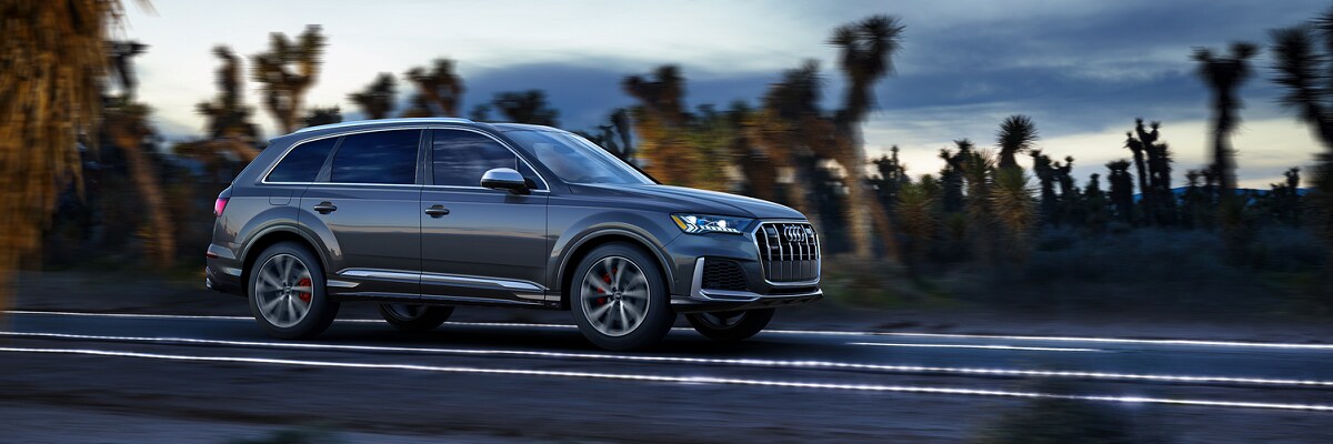 Audi SQ7 driving on the road