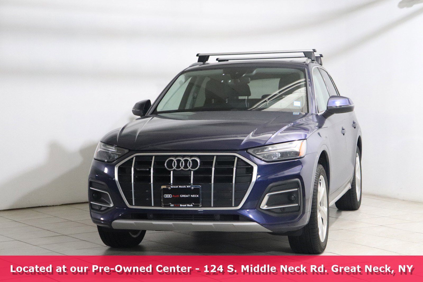 Used 2021 Audi Q5 Premium Plus with VIN WA1BAAFY2M2037631 for sale in Great Neck, NY