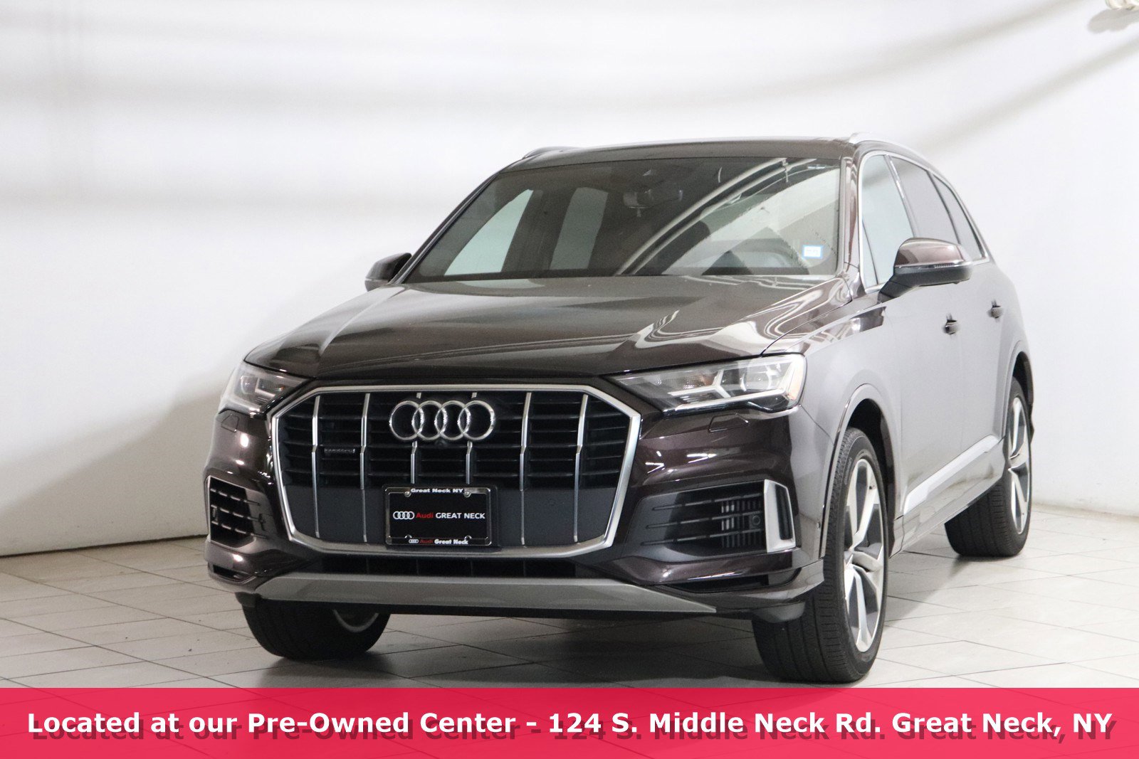 Used 2021 Audi Q7 Premium Plus with VIN WA1LXAF77MD020628 for sale in Great Neck, NY