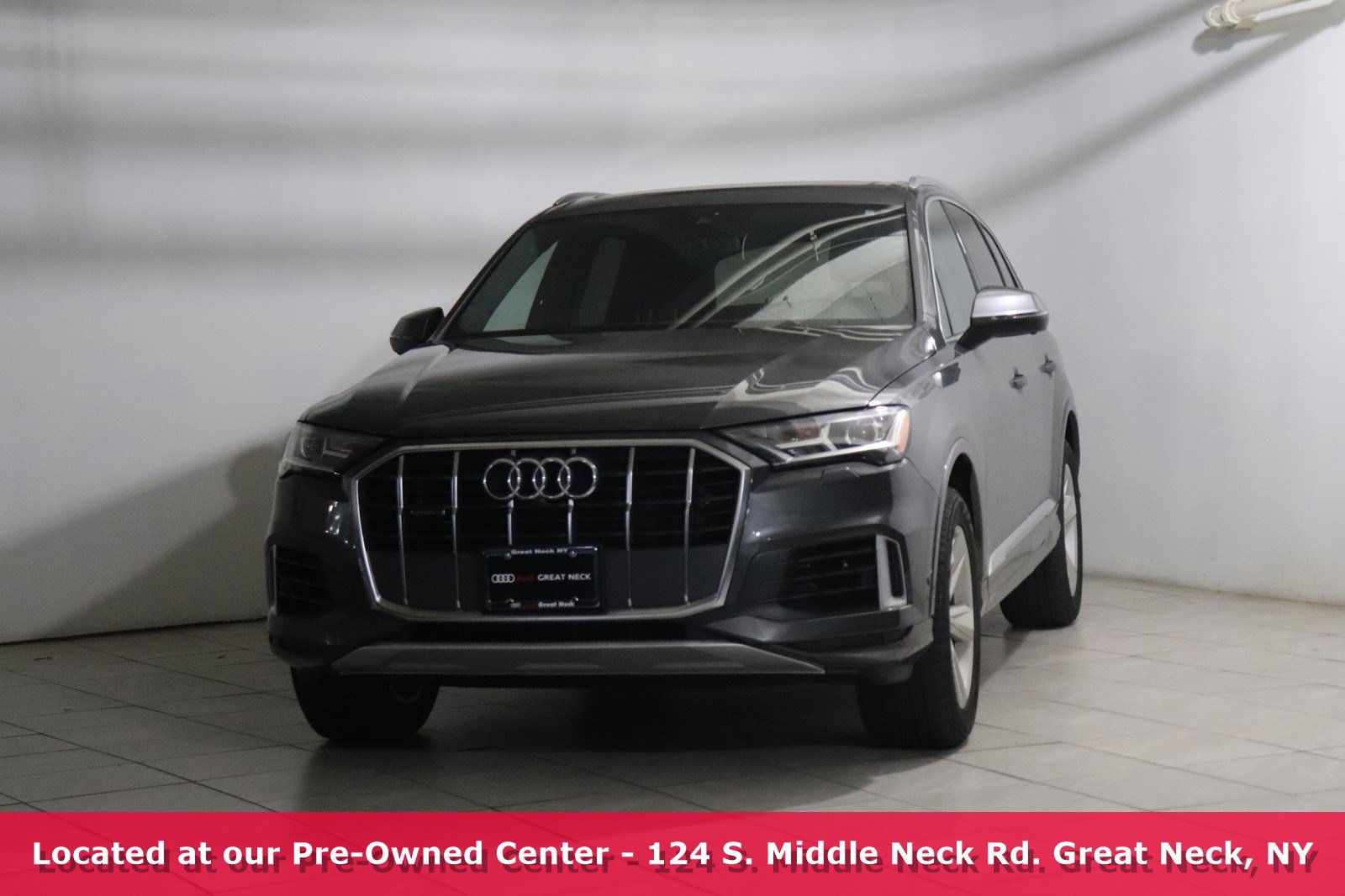 Used 2021 Audi Q7 Premium with VIN WA1AJAF7XMD019045 for sale in Great Neck, NY