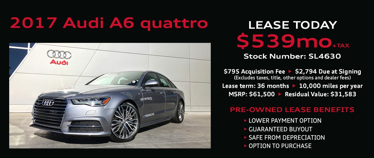 PreOwned Lease Specials Audi Henderson