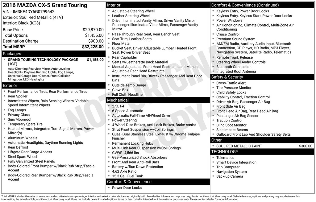 Used 2016 Mazda CX-5 Grand Touring SUV