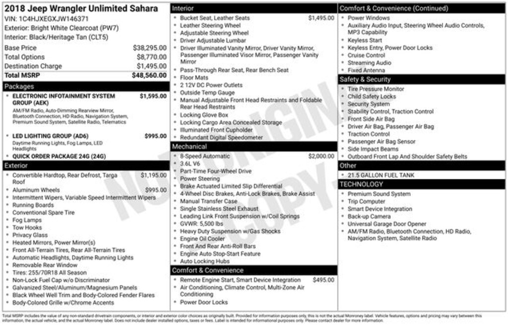 Used 2018 Jeep Wrangler Unlimited Sahara SUV