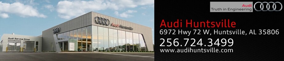 Thank you for contacting Audi Huntsville!