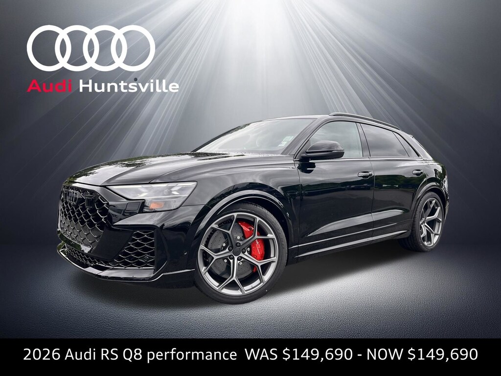 New 2026 Audi RS Q8 4.0T performance SUV