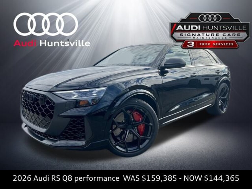 New 2026 Audi RS Q8 4.0T performance SUV