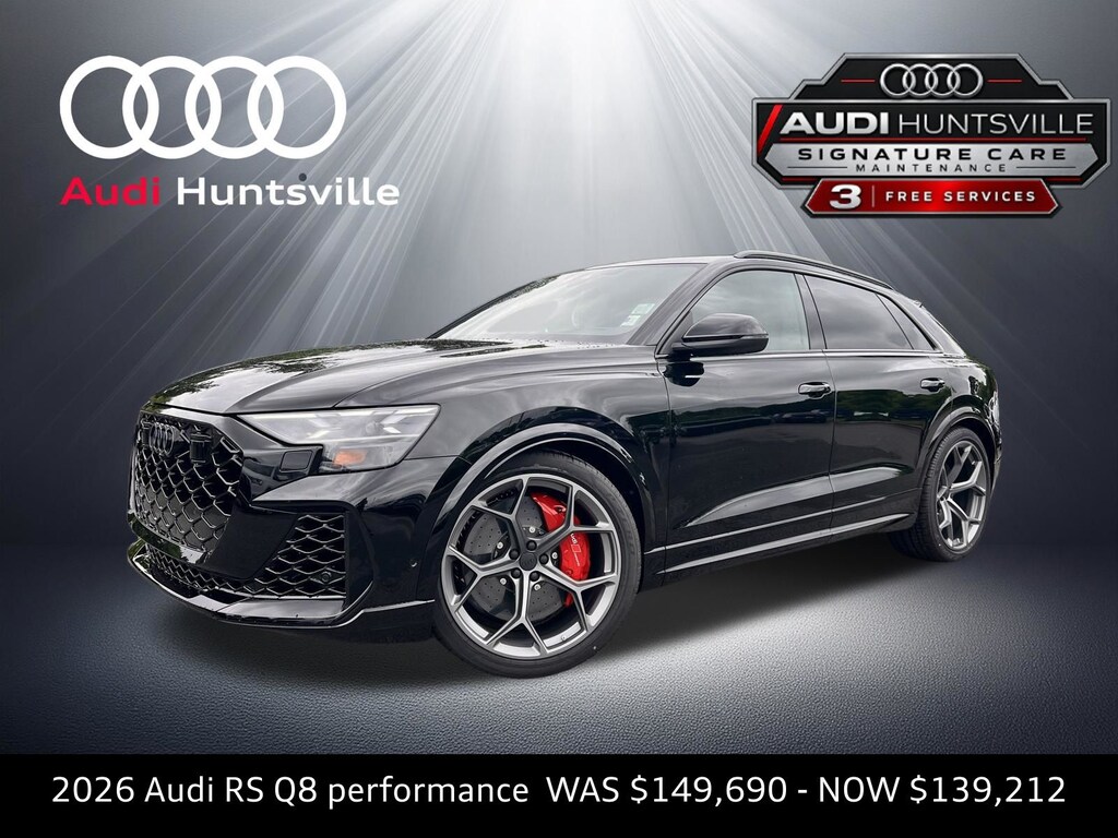 New 2026 Audi RS Q8 4.0T performance SUV