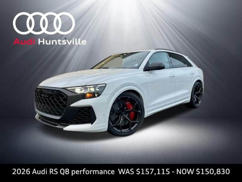 New 2026 Audi RS Q8 4.0T performance SUV