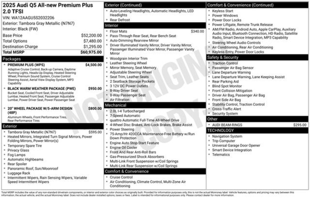 Used 2025 Audi All-new Q5 2.0T Premium Plus SUV