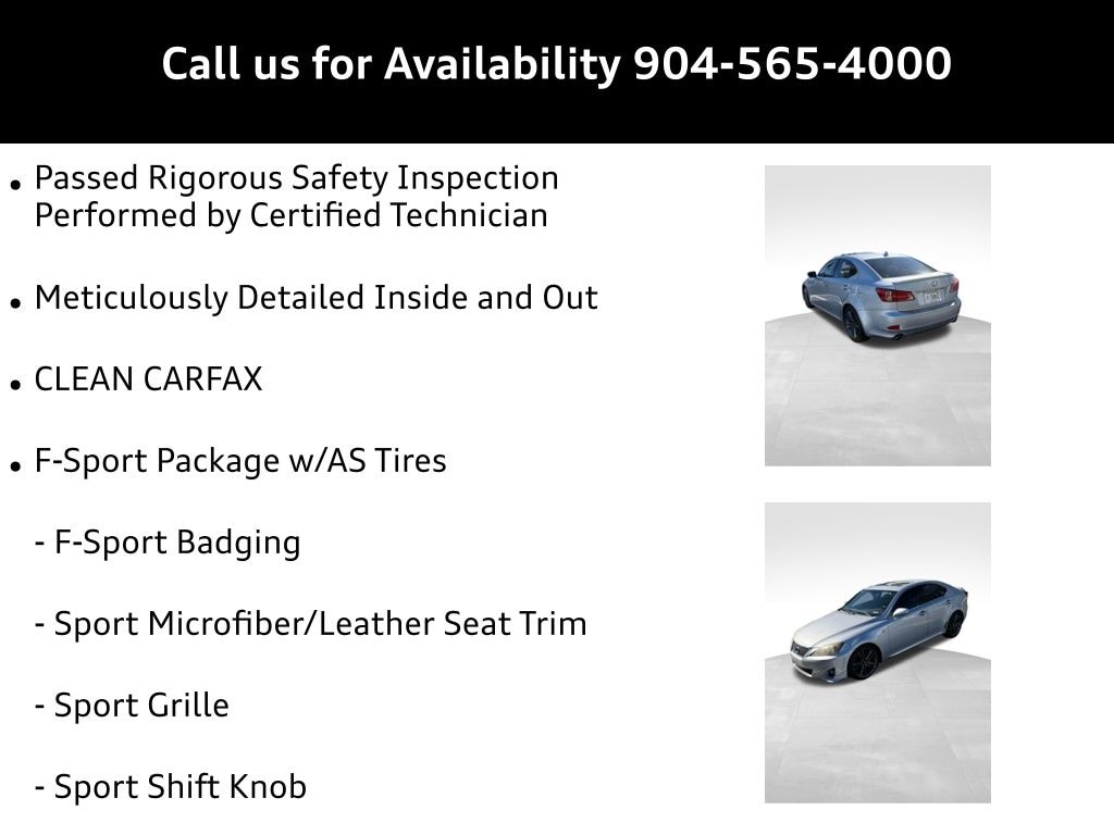 Used 2011 Lexus IS 250 Sedan