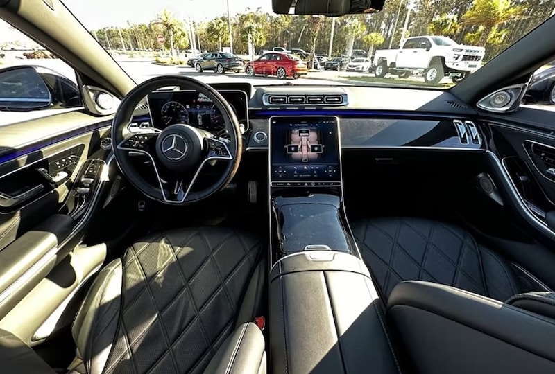 interior of 2021 S580 Maybach