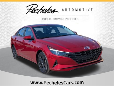 2023 Hyundai Elantra Hybrid Blue Sedan