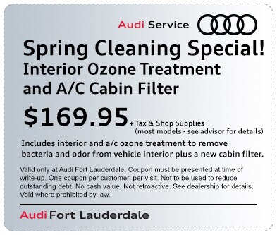 Audi Service Specials At Audi Fort Lauderdale Florida