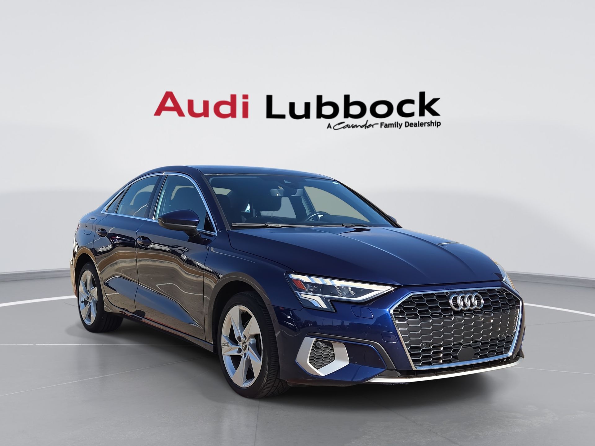 Navarra Blue 2024 Audi A3 40 TFSI Premium FWD Sedan Front-Wheel Drive 7-Speed Automatic