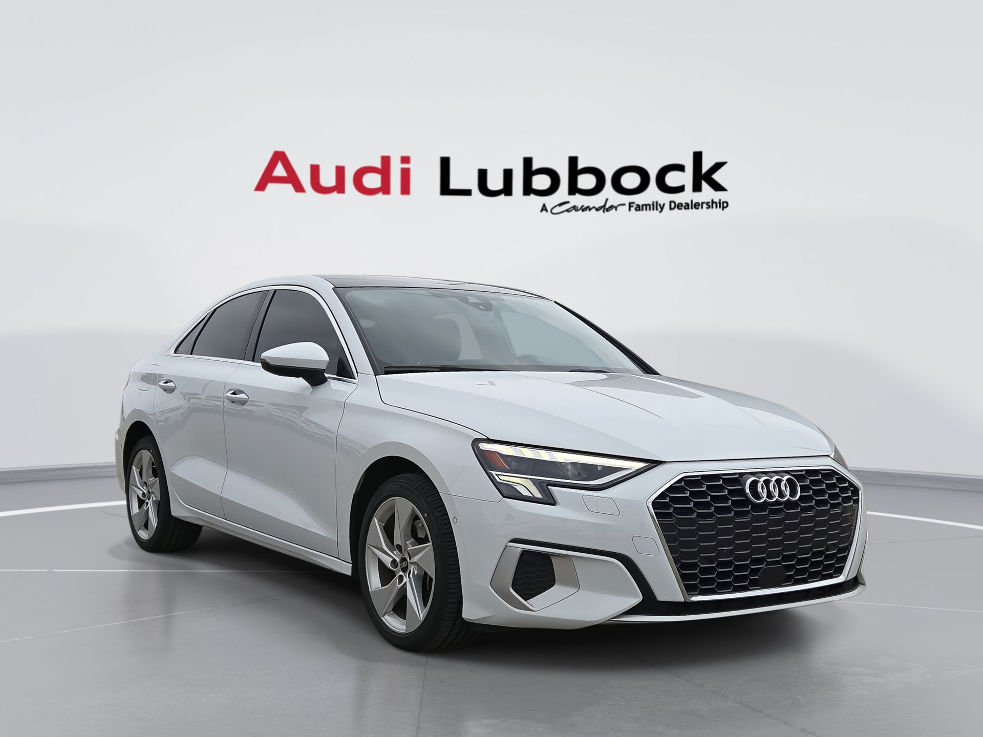 Glacier White Metallic 2023 Audi A3 40 TFSI Premium FWD Sedan Front-Wheel Drive 7-Speed Automatic