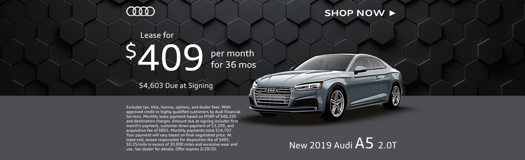 Audi A5 2 0t Lease Special Audi Lynbrook