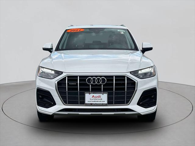 Used 2021 Audi Q5 Premium with VIN WA1AAAFY7M2128146 for sale in Lynbrook, NY