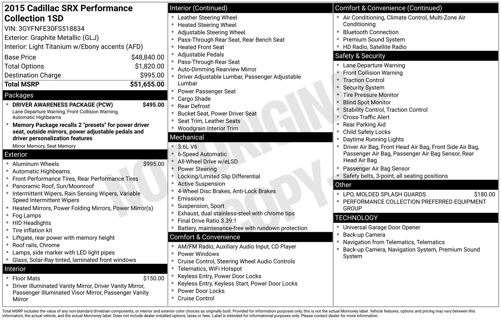Thumbnail: 2015 Cadillac SRX - 5