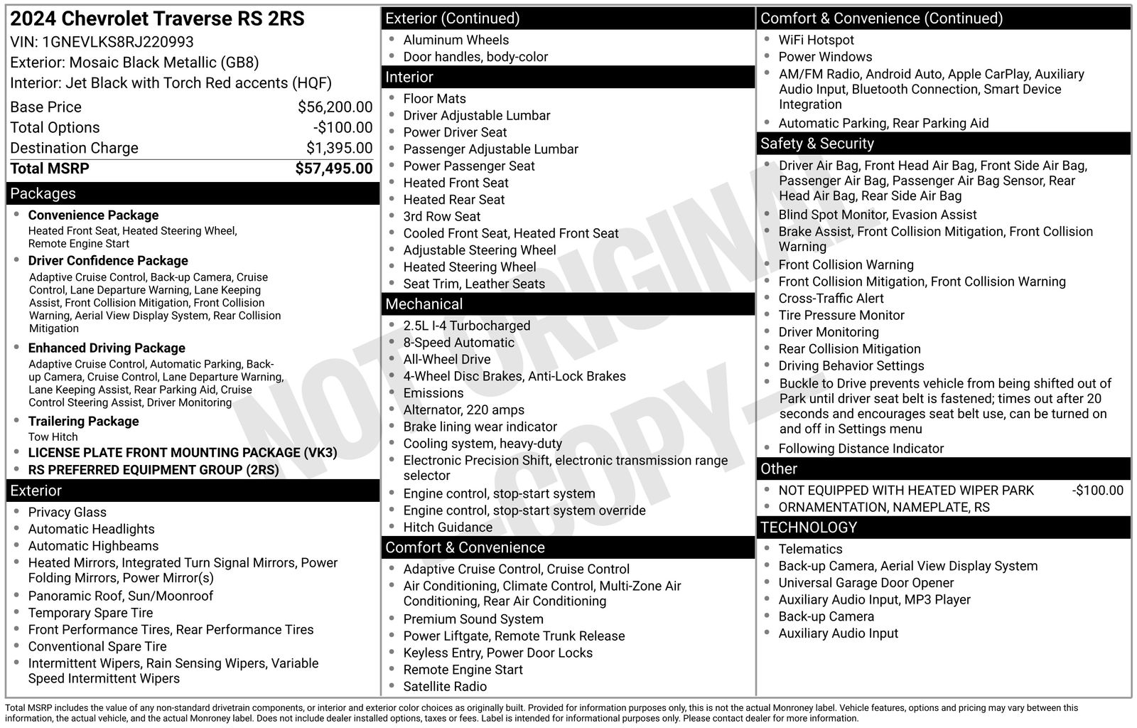 Thumbnail: 2024 Chevrolet Traverse - 5