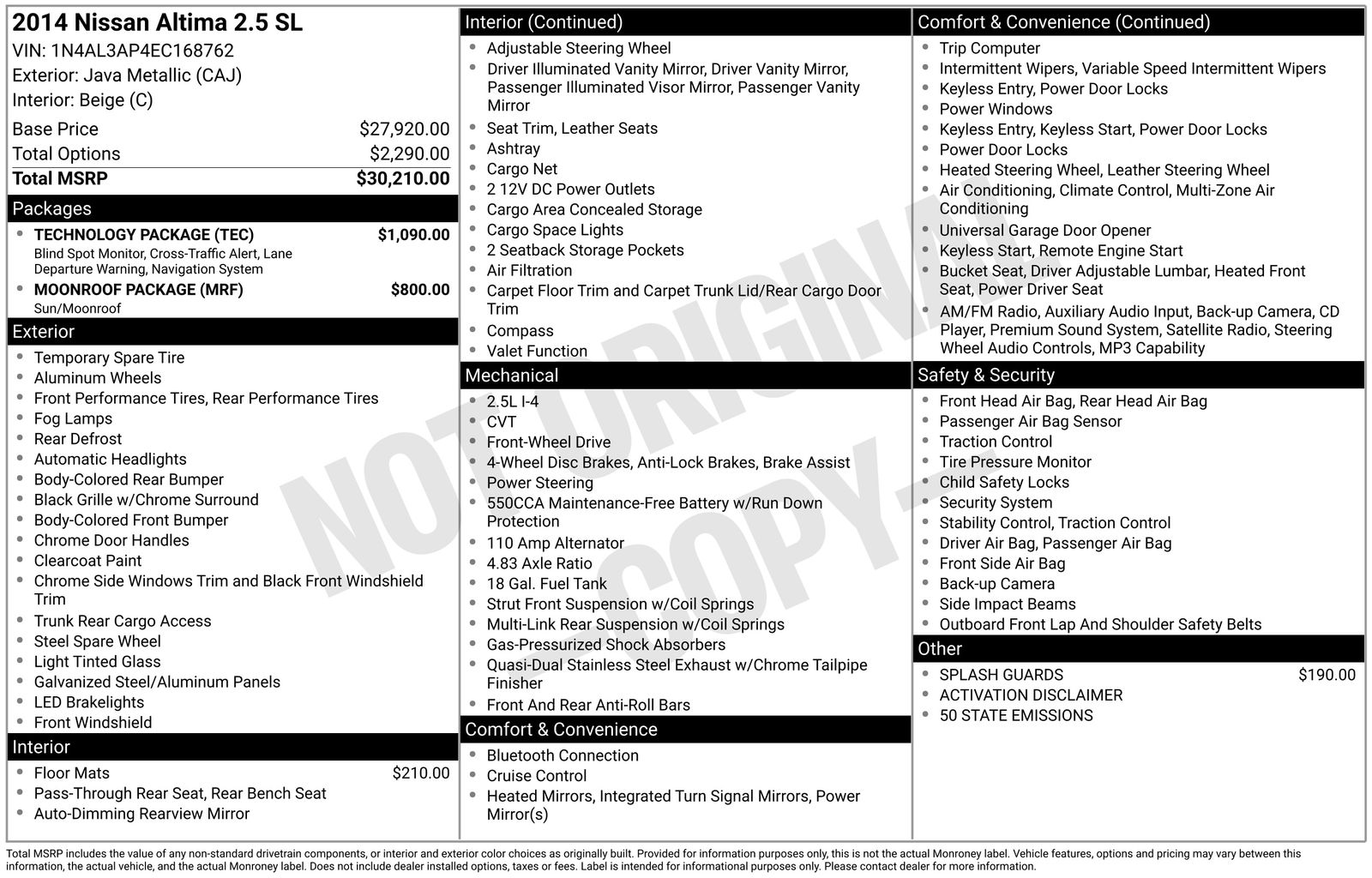Thumbnail: 2014 Nissan Altima - 5