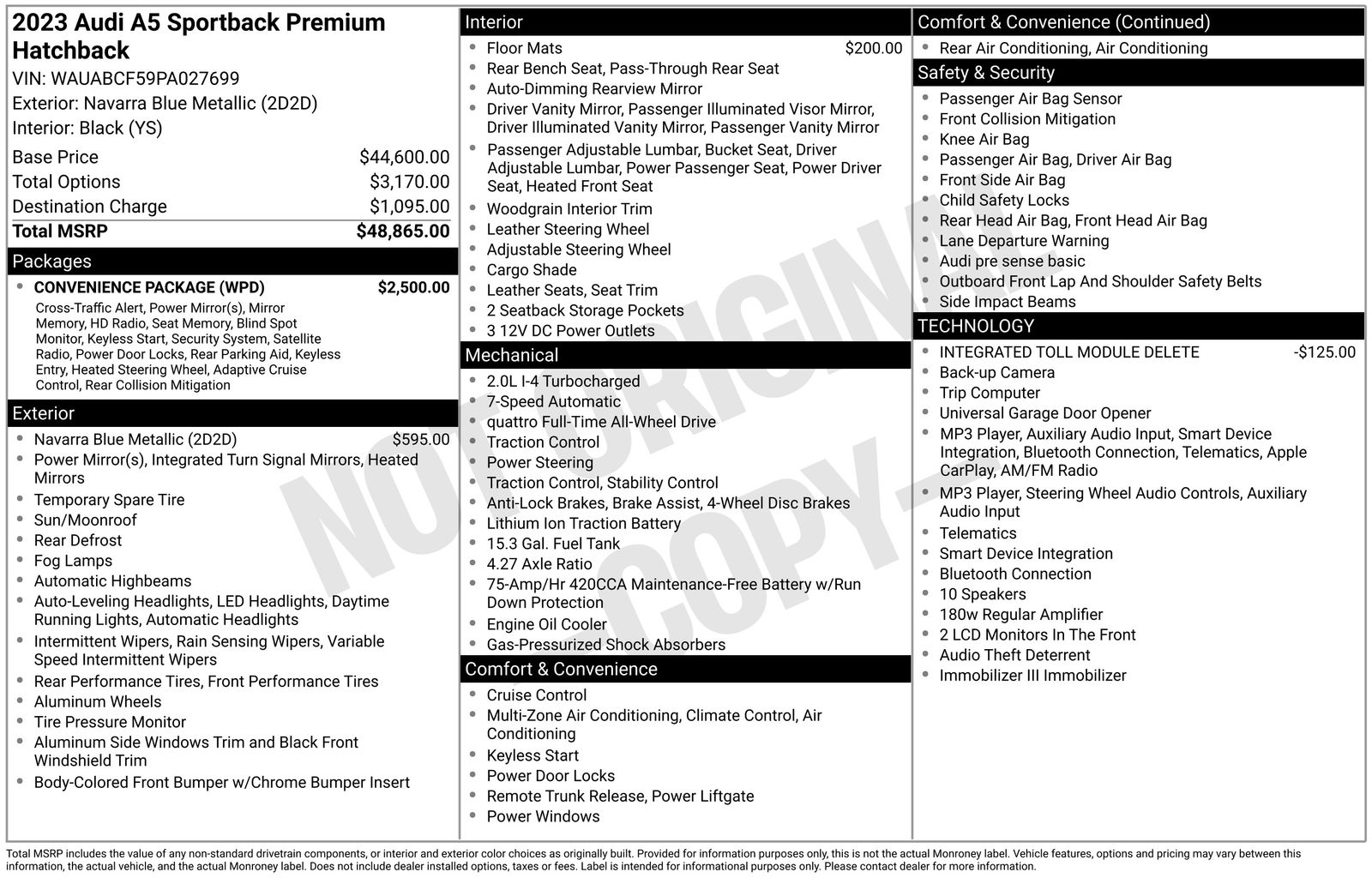 Thumbnail: 2023 Audi A5 - 5