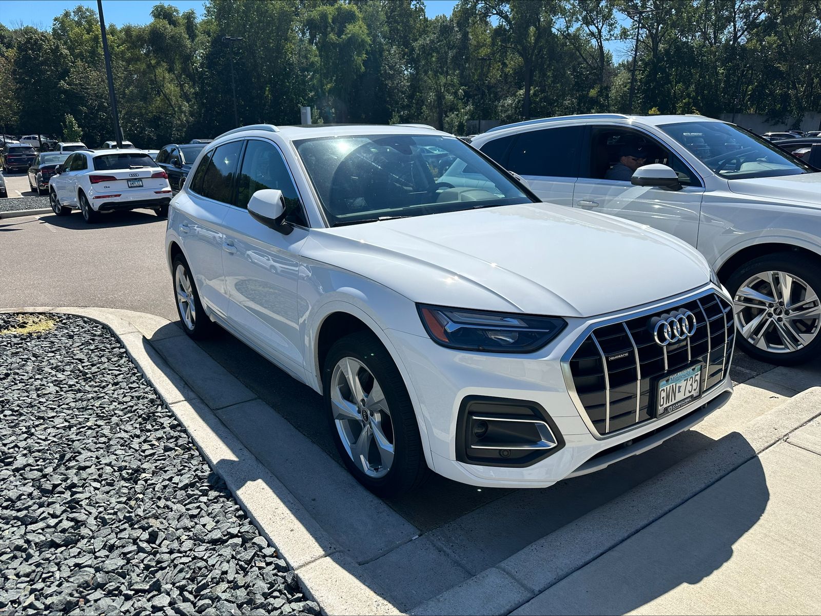 Used 2021 Audi Q5 Premium Plus with VIN WA1BAAFY1M2131323 for sale in Golden Valley, MN