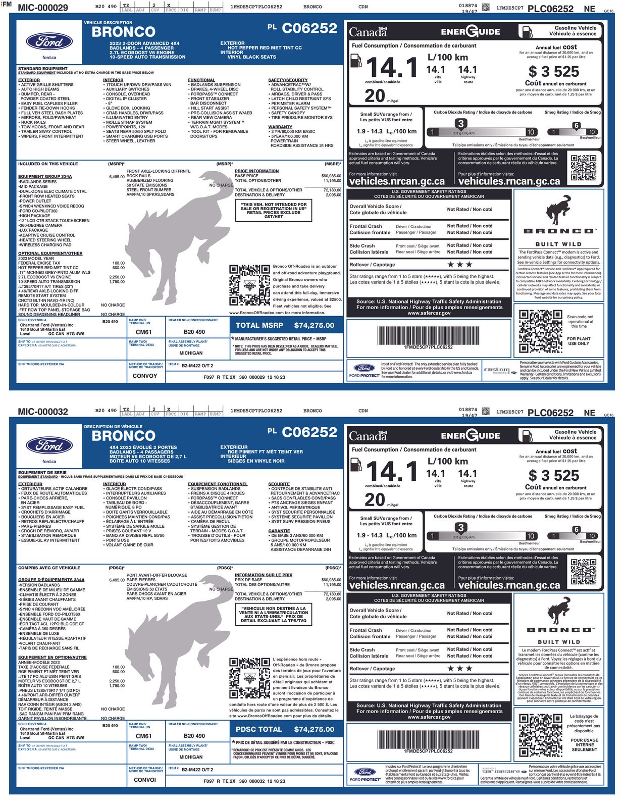Thumbnail: 2023 Ford Bronco - 5