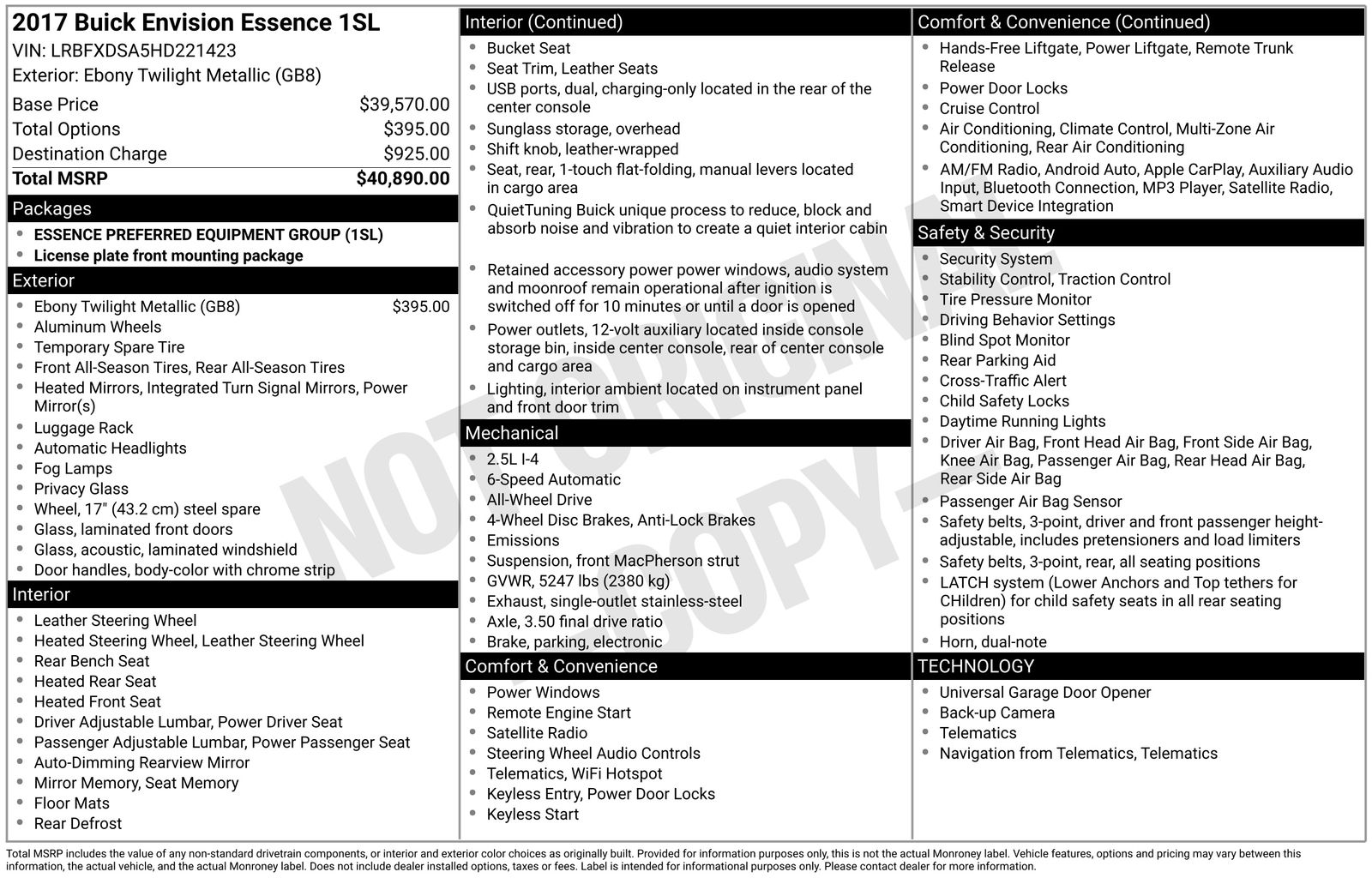 Thumbnail: 2017 Buick Envision - 5