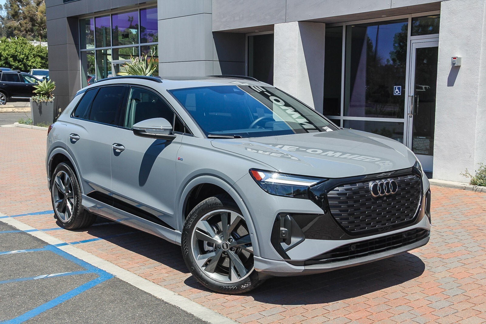 Pebble Gray 2023 Audi Q4 e-tron SUV / Crossover All-Wheel Drive Automatic