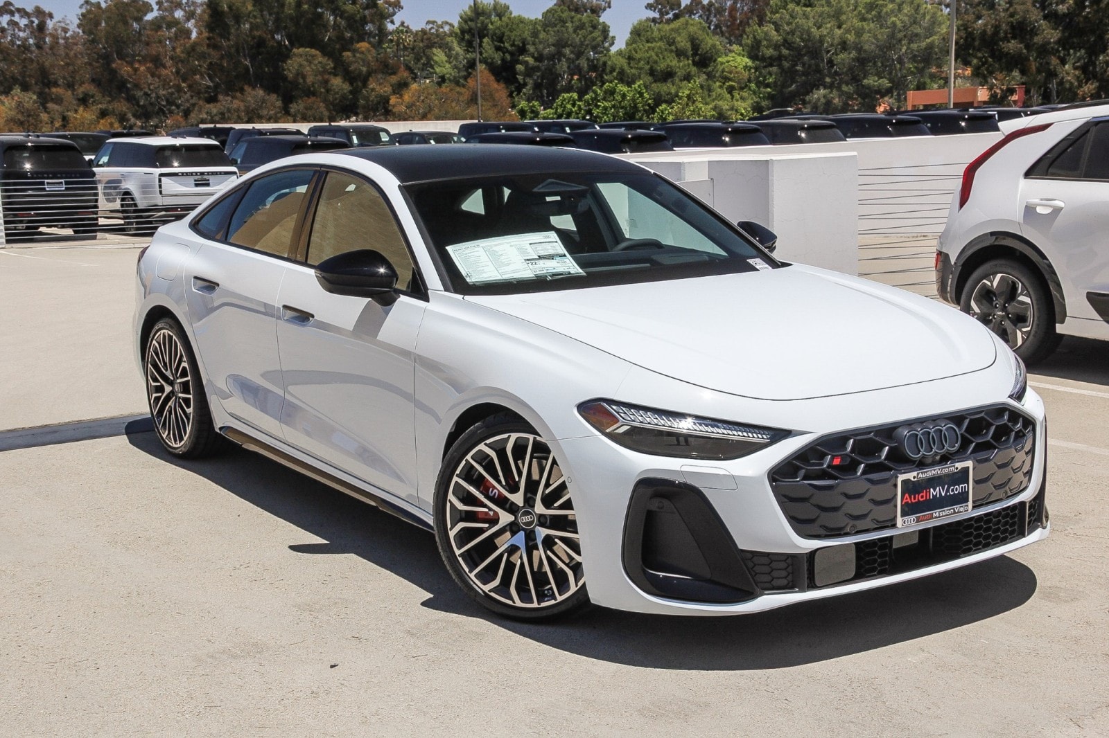 Glacier White MET 2025 Audi S5 Sedan All-Wheel Drive Automatic
