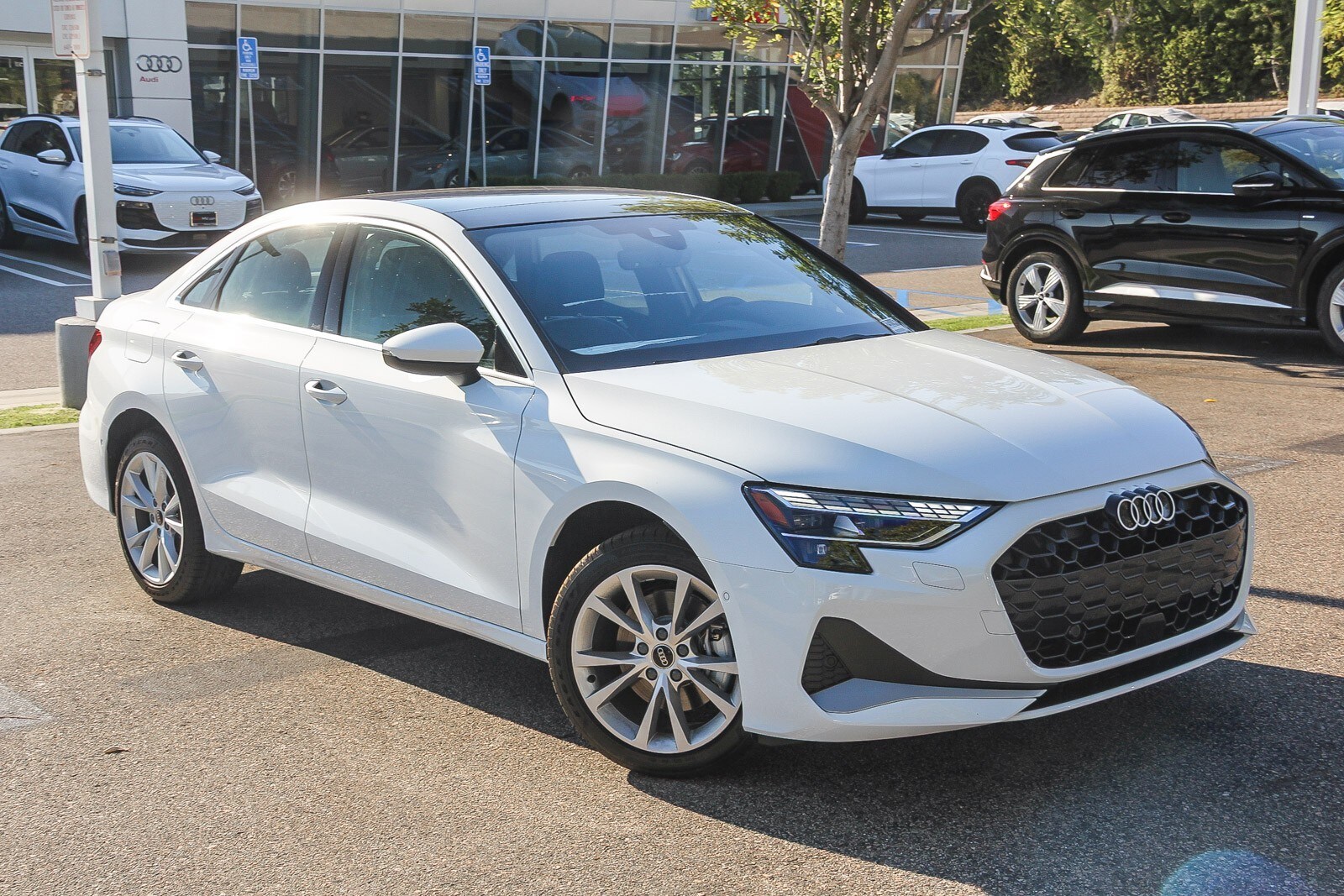 Glacier White MET 2025 Audi A3 Sedan All-Wheel Drive Automatic