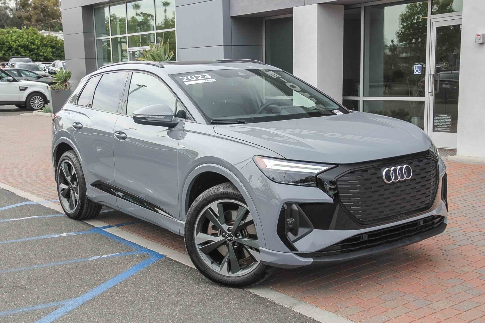 Pebble Gray 2023 Audi Q4 e-tron SUV / Crossover All-Wheel Drive Automatic
