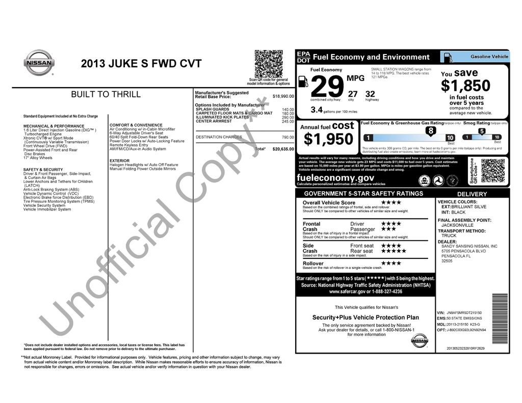 Used 2013 Nissan Juke S SUV