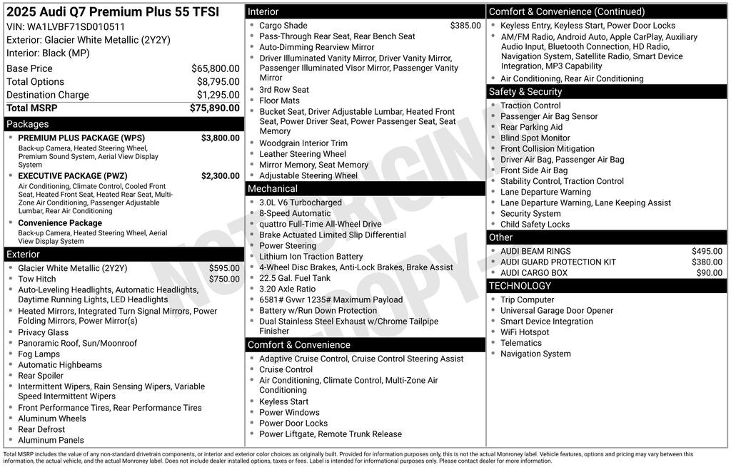 Used 2025 Audi Q7 55 Premium Plus SUV
