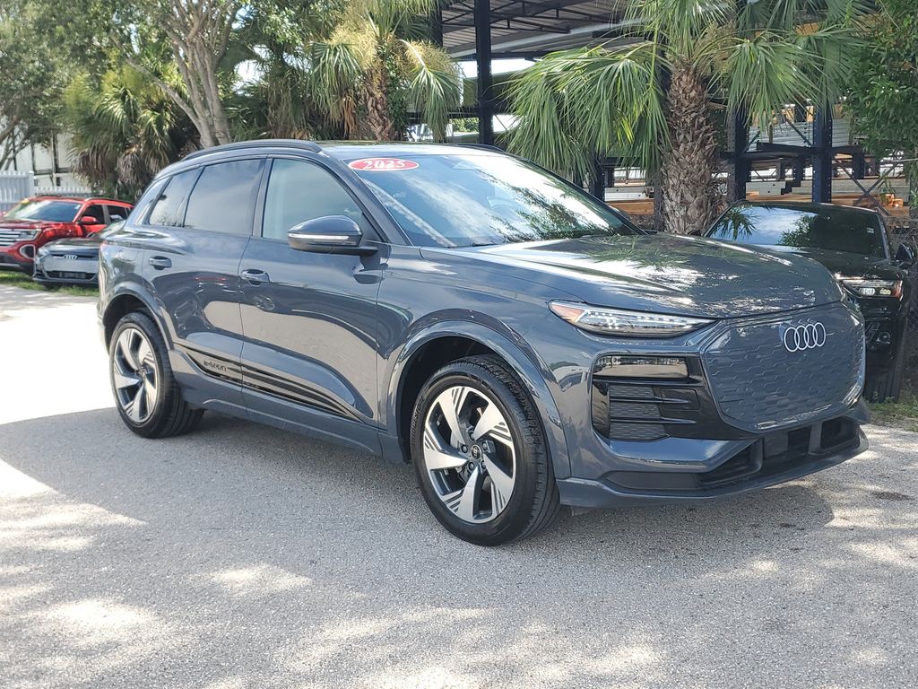 Certified 2025 Audi Q6 e-tron Premium Plus with VIN WA124BGF9SA046386 for sale in Naples, FL