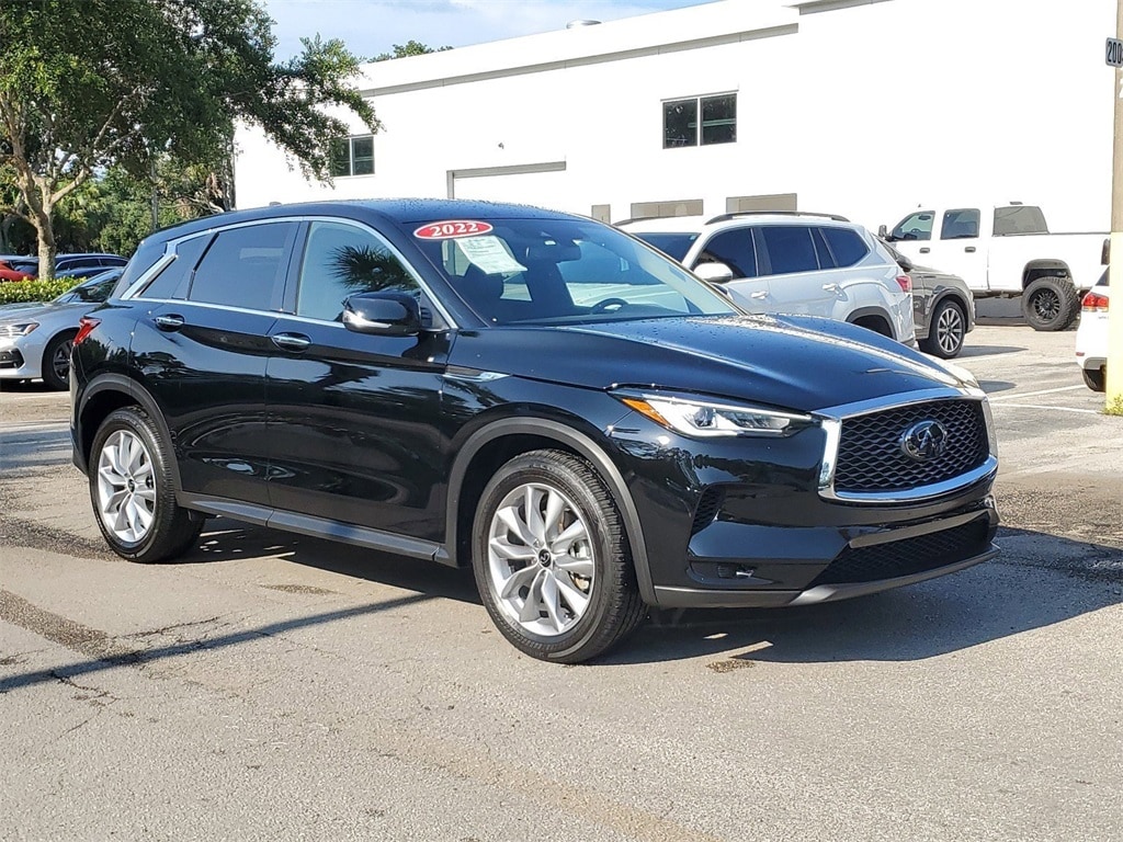 Used 2022 INFINITI QX50 Pure with VIN 3PCAJ5AA0NF115860 for sale in Naples, FL