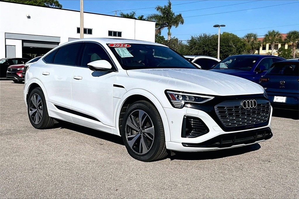 Certified 2024 Audi Q8 Sportback e-tron Premium Plus with VIN WA1CAAGE3RB008171 for sale in Naples, FL