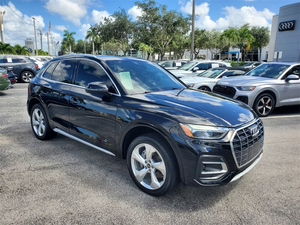 Certified 2021 Audi Q5 Premium Plus with VIN WA1BAAFY3M2055166 for sale in Naples, FL