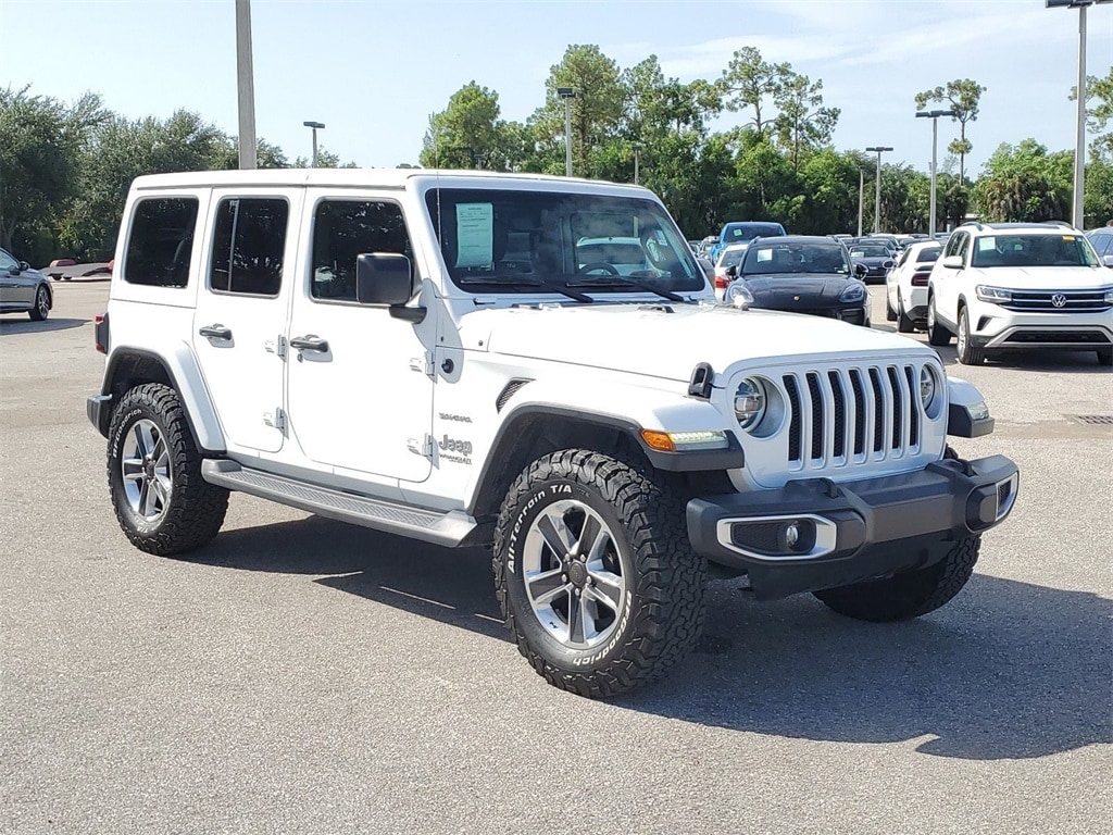 Used 2018 Jeep All-New Wrangler Unlimited Sahara with VIN 1C4HJXEG1JW185527 for sale in Naples, FL