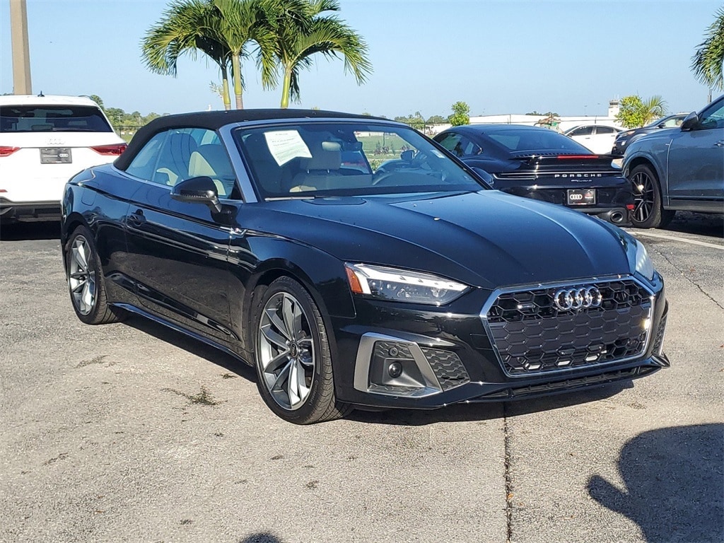 Used 2024 Audi A5 Cabriolet Premium Plus with VIN WAU4AGF51RN001536 for sale in Naples, FL
