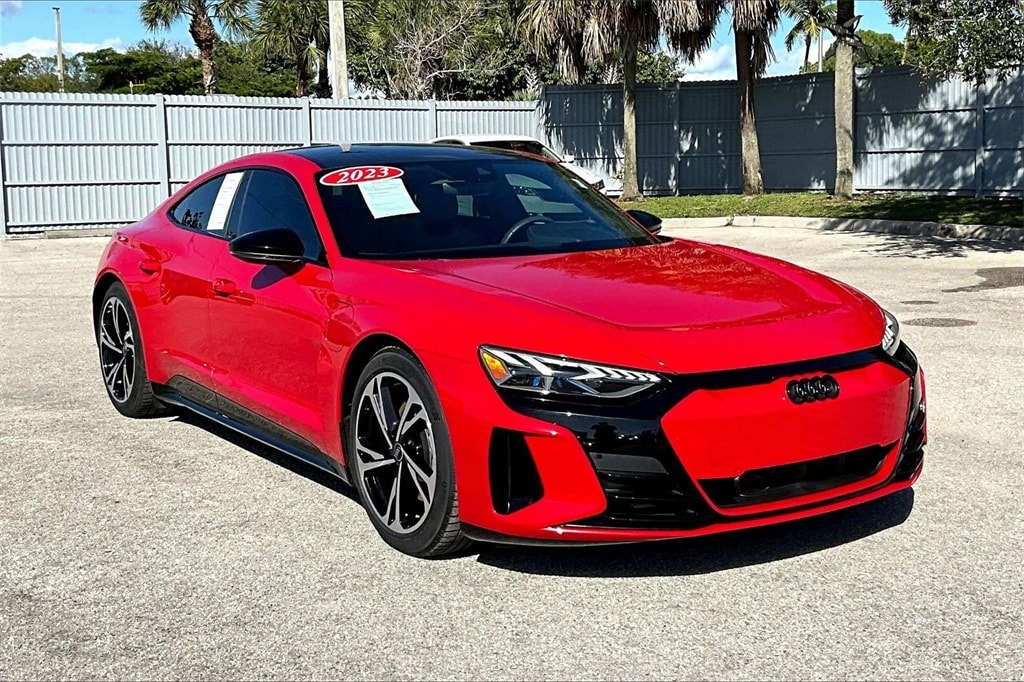 Used 2023 Audi e-tron GT Premium Plus with VIN WAUCJBFW7P7005471 for sale in Naples, FL