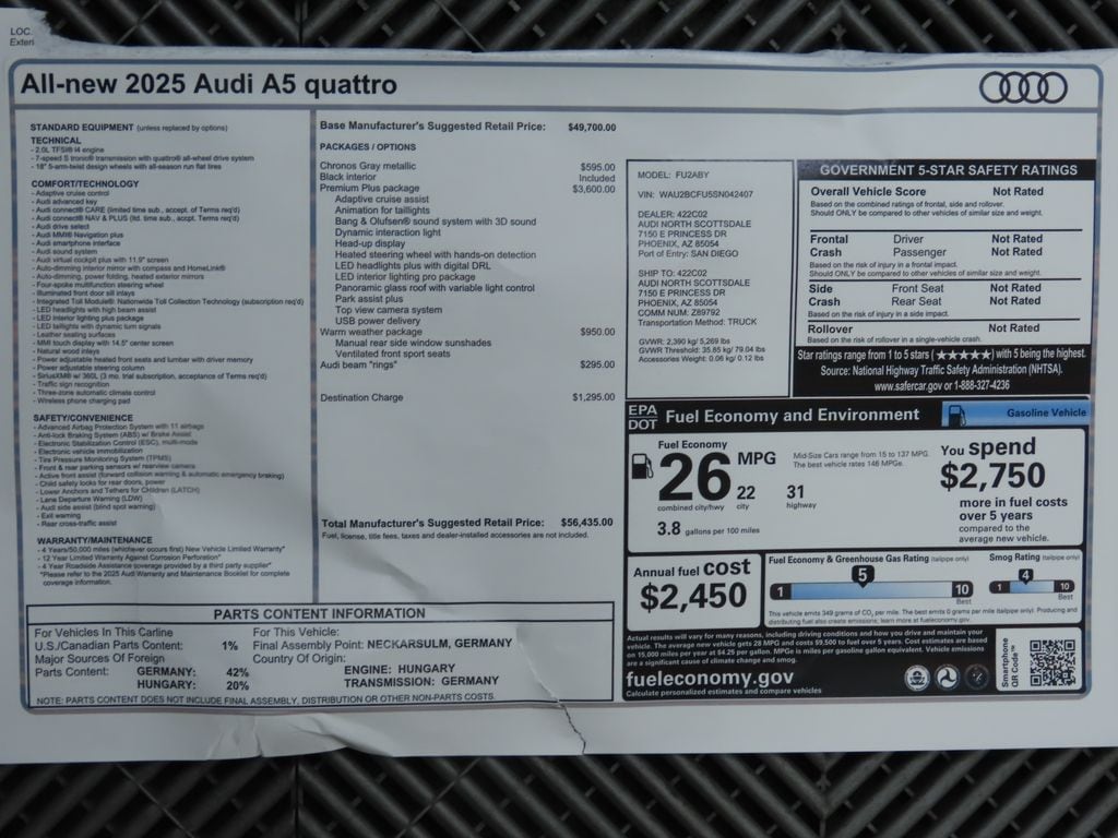 2025 Audi New A5 Premium Plus - Photo 10