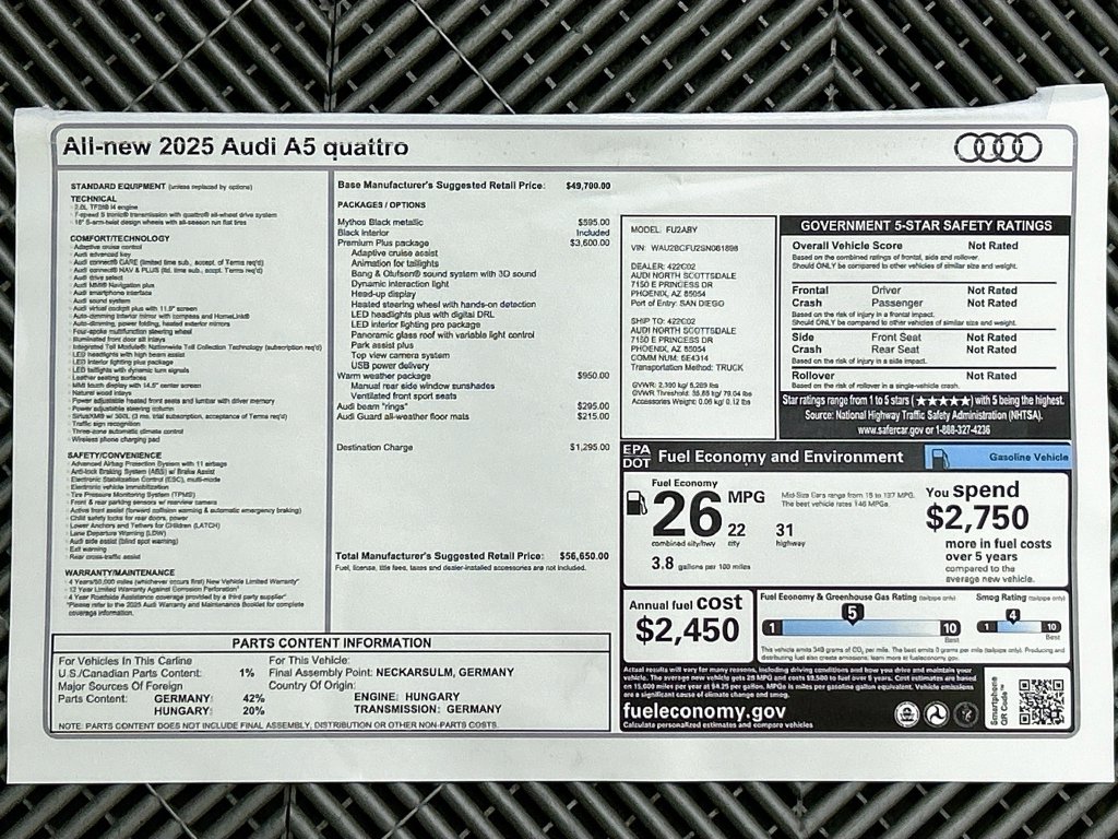 2025 Audi New A5 Premium Plus - Photo 10